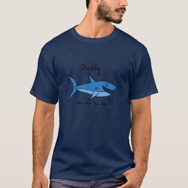 Pappa Shark T Shirt (Framsida)