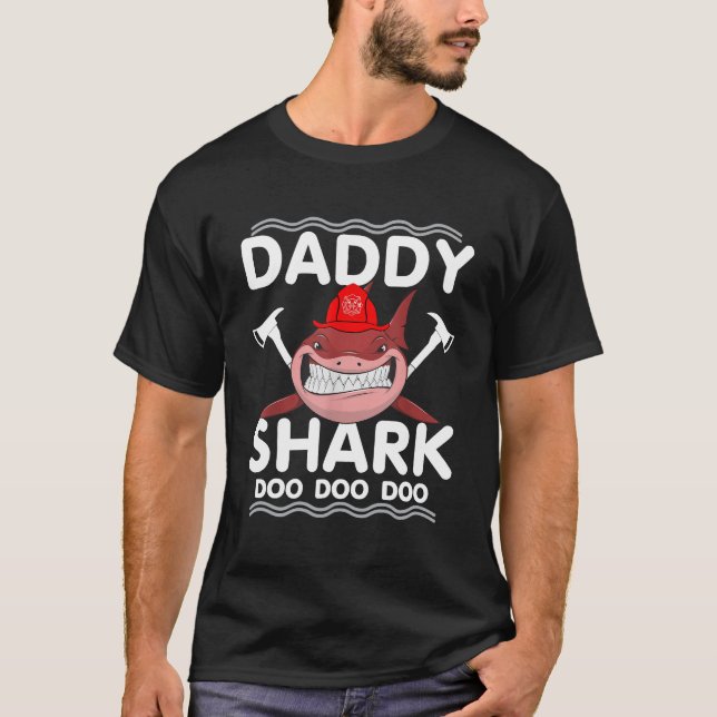 Pappa Shark T Shirt (Framsida)