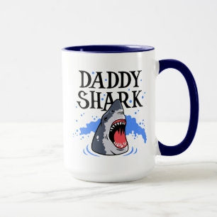 Pappa Shark - Underbarare vit Mugg
