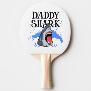Pappa Shark - Underbarare vit Pingisracket