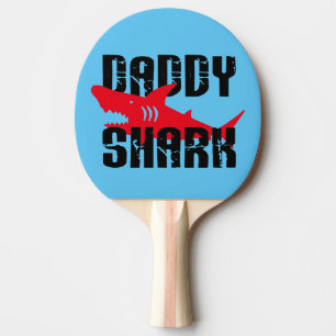 Pappa Shark Worn-grafik Pingisracket