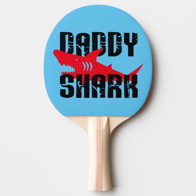 Pappa Shark Worn-grafik Pingisracket (Framsidan)