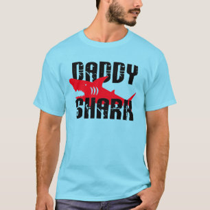 Pappa Shark Worn-grafik T Shirt