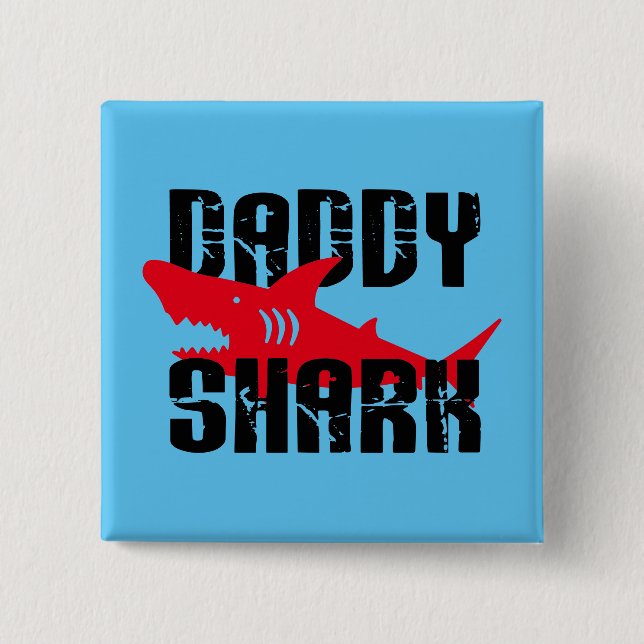 Pappa Shark Worn Graphic Knapp (Framsida)