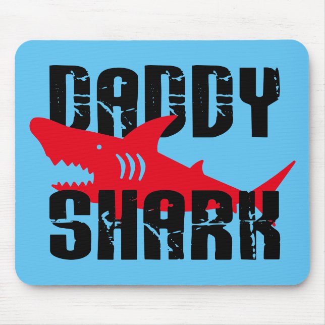 Pappa Shark Worn Graphic Musmatta (Framsidan)