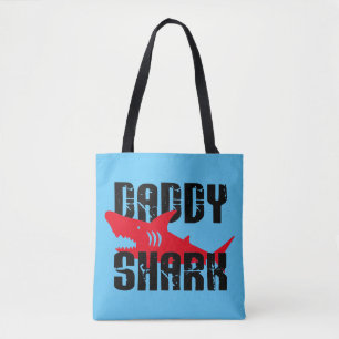 Pappa Shark Worn Graphic Tygkasse
