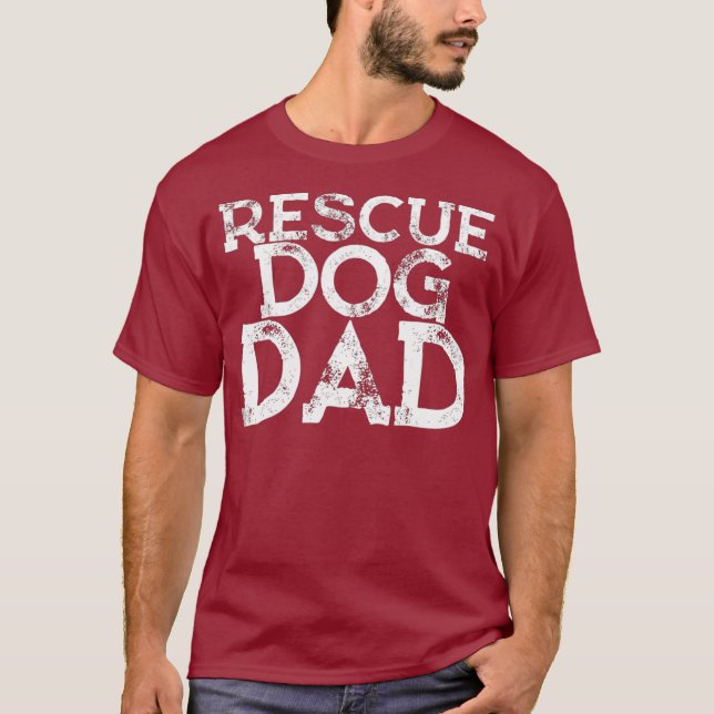 Pappa Shirt Fars dag-gåvor från dotter Hund T (Framsida)