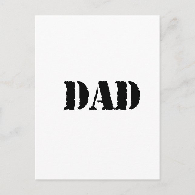 PAPPA Simple fars dag-gåva Vykort (Framsida)