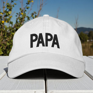 Pappa Simple Trendig Modern Typography-Anpassnings Broderad Keps