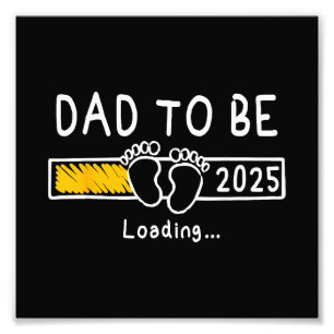 Pappa ska bli 2025 Pappa est 2025 pappa som ska ma Fototryck