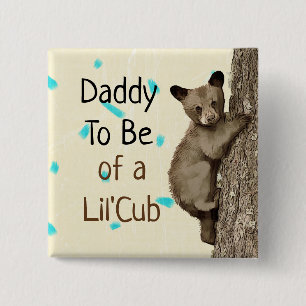 Pappa ska vara av en liten Unge Baby Shower Knapp