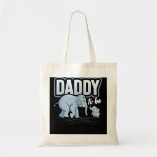 Pappa ska vara elphant Baby Shower Gravid Gift så Tygkasse