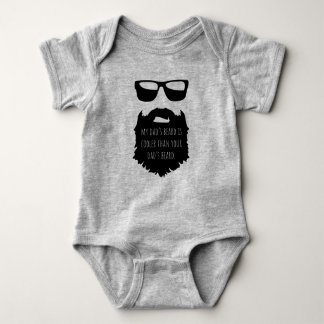 Pappa skägg - coola skägd Baby 1 Biet T Shirt