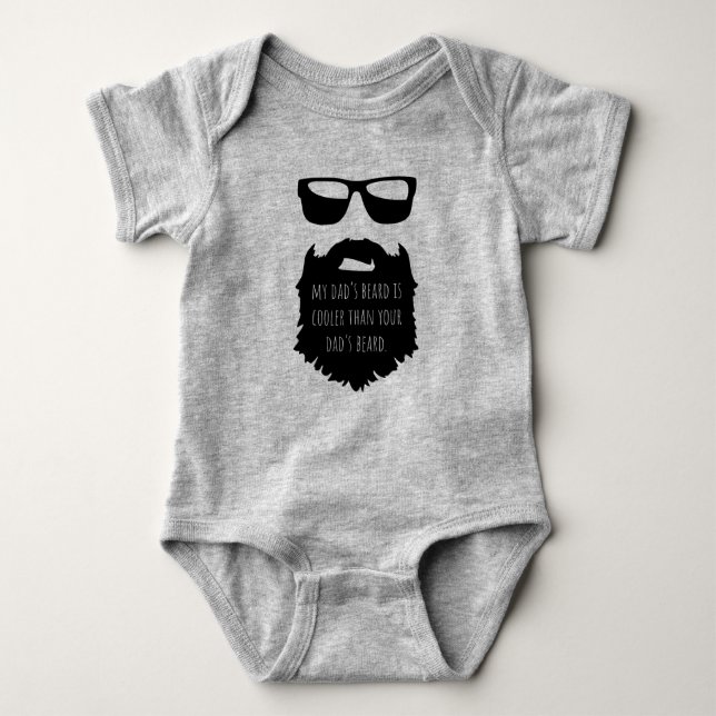 Pappa skägg - coola skägd Baby 1 Biet  T Shirt (Framsida)