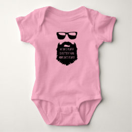 Pappa-skägget Baby One Biet-organet Kostym T Shirt