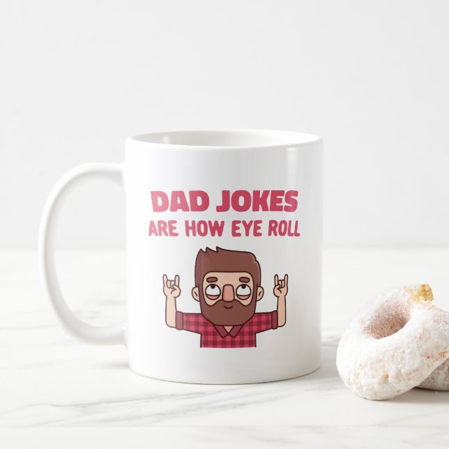Pappa skämt är hur jag roll på kaffemugg (Med munk)