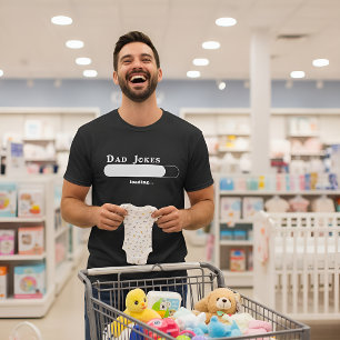 Pappa skämt laddar T-shirt   Rolig kommande pappa 