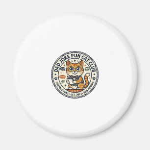 Pappa Skämt Pun Katt Katt Grafisk Tee Konst - Papp Magnet
