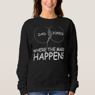 Pappa skämtar där magin händer Fars dag T Shirt