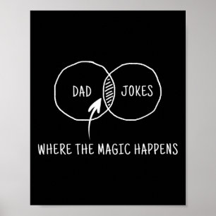 Pappa skämtar där magin händer poster