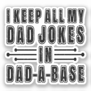 Pappa skämtar i Pappa A Bas Fars dag nuny i Klistermärken