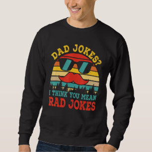 Pappa skämtar I Tänka Du Elak Rad Jokes Lycklig Fa Lång Ärmad Tröja