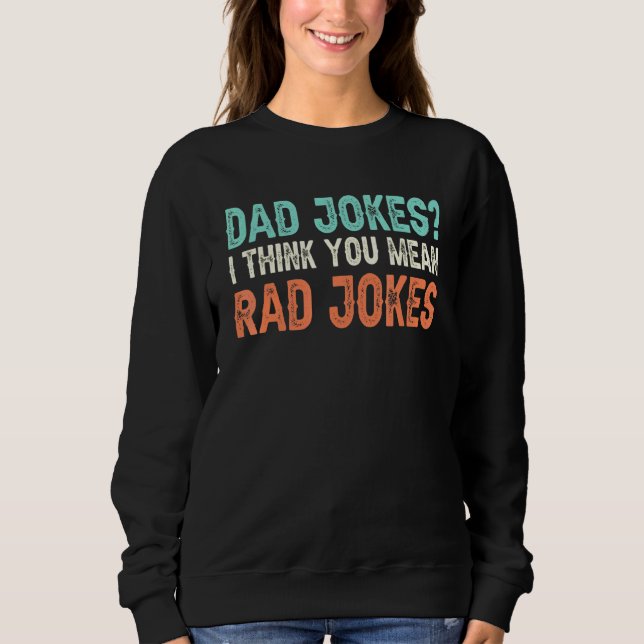 Pappa skämtar i Tänka Du Elak Rad Jokes Retro T Shirt (Framsida)