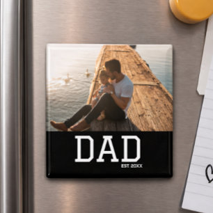 Pappa skapar anpassningsbar bild på fars dag magnet