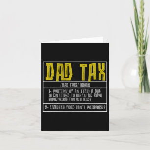 Pappa Skatt Definition Män Rolig Fars Dag 13 Kort