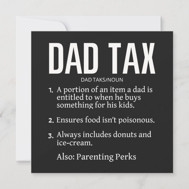 Pappa skatt julkort (Framsida)