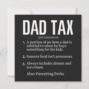 Pappa skatt julkort
