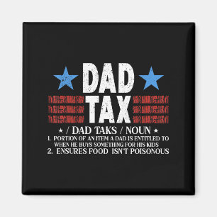 Pappa Skatt Rolig Definition Fars Dag För Pappa So Magnet