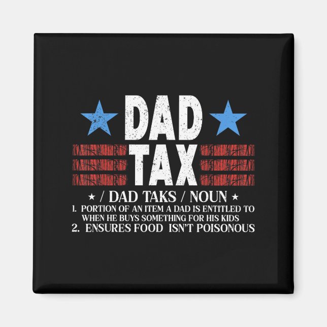 Pappa Skatt Rolig Definition Fars Dag För Pappa So Magnet (Framsidan)
