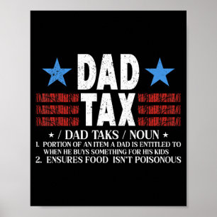 Pappa skatt rolig definition Fars dag för pappa so Poster