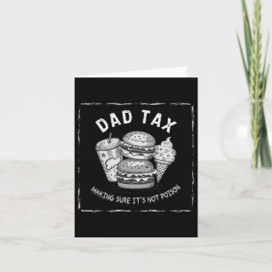 Pappa skatt rolig design för fars dag kort