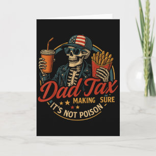 Pappa Skatt Rolig Fars Dag & 4:e Juli Kort