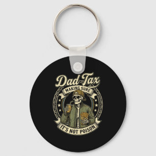 Pappa skatt rolig skelett fadersdag män papa pappa nyckelring