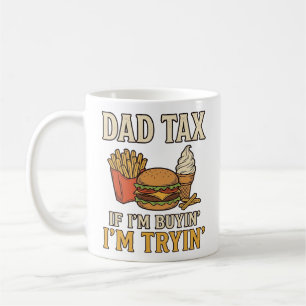 Pappa skatt rolig snabbmat Pappa Citat Vektor Desi Kaffemugg