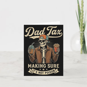 Pappa skatt roliga män papa pappa skelett fars dag kort