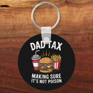 Pappa Skatt Ser Till Att Det Inte Är Gift Fars Dag Nyckelring