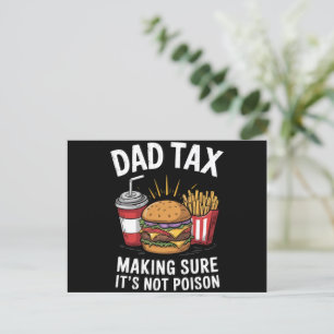 Pappa Skatt Ser Till Att Det Inte Är Gift Fars Dag Vykort