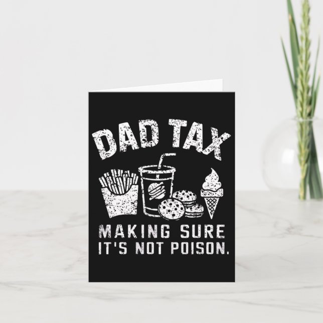 Pappa skatt ser till att det inte är gift  kort (Framsida)