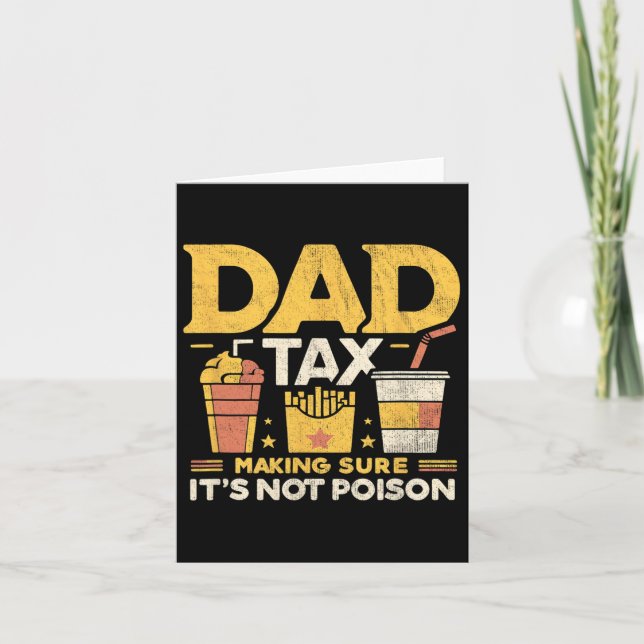 Pappa skatt Ser till att det inte är gift Roliga f Kort (Framsida)