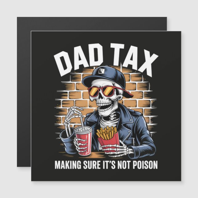 Pappa Skatt Ser Till Att Det Inte Är Gift Skelett (Fram/baksida)
