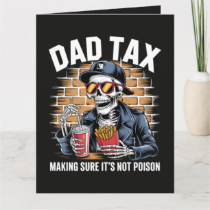 Pappa Skatt Ser Till Att Det Inte Är Gift Skelett Kort