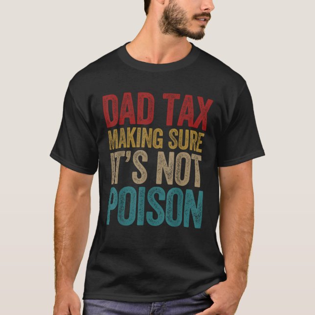 Pappa-skatt Skapar att det inte är Fars dag Da T Shirt (Framsida)