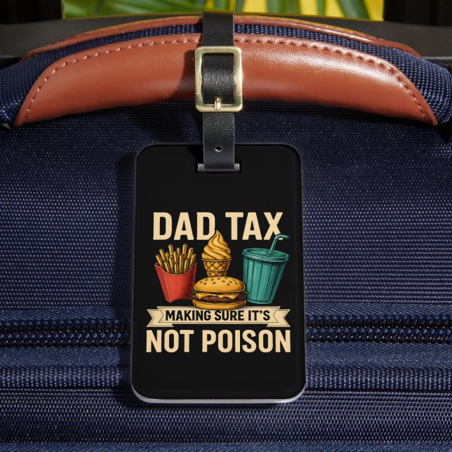 Pappa-skatt Skapar att det inte är Poison Fars dag Bagagebricka (Framsida Insitu 2)