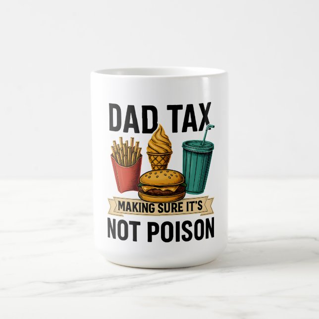 Pappa-skatt Skapar att det inte är Poison Fars dag Kaffemugg (Center)