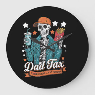 Pappa-skatt Skapar att det inte är Poison Funny Fa Stor Klocka