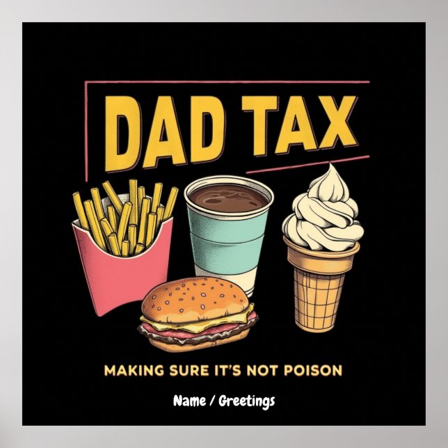 Pappa-skatt: Skapar att det inte är "Poison FUNNY" Poster (Framsidan)